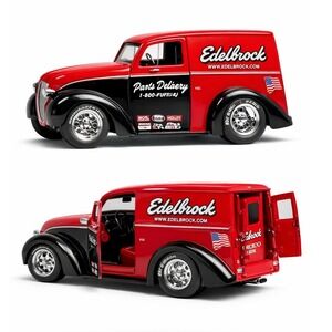 Jada Toys 1/24 Edelbrock Div Cruizer Van Red Black Diecast Model 91303